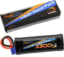 Powerhobby 7.2V 6-Cell 3300mah Nimh Flat Battery Pack w Ec3 Plug