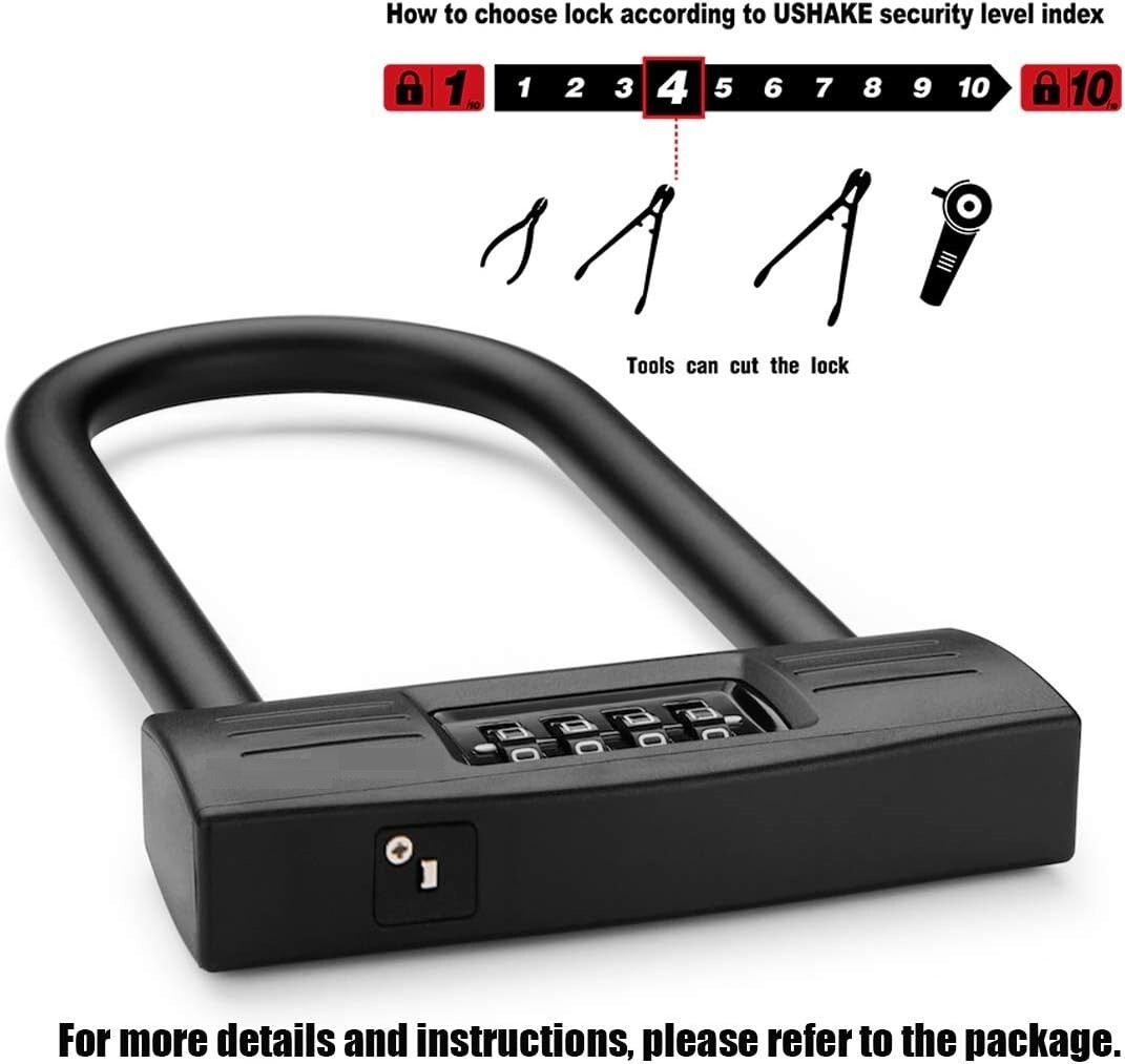 Candado De Combinación Para Bicicletas Sistema De Seguridad Antirrobos