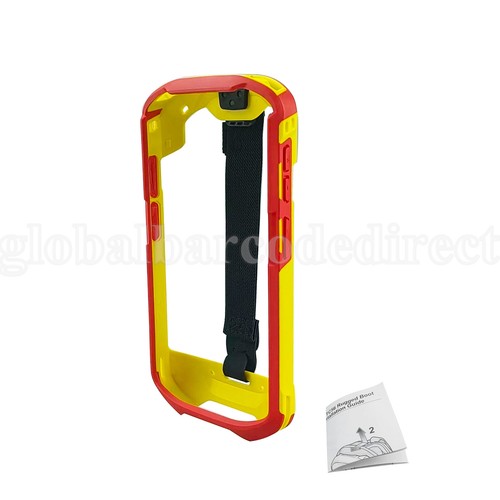 Red-Yellow Protective Cover Hand Rugged Boot for Zebra TC51 TC56 TC52 TC57 - Picture 5 of 8