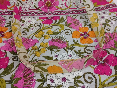 Vera Bradley Classic Original Tote Purse Tea Garden Retired 2011-2012 - Picture 6 of 12