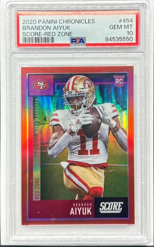 Brandon Aiyuk Panini Chronicles Score #454 Red Zone