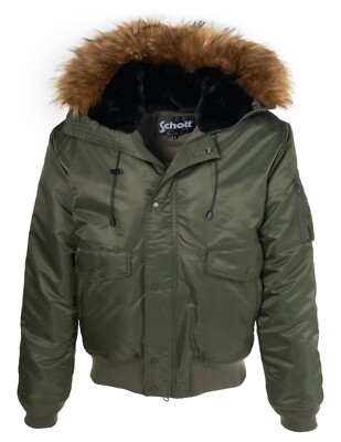 Schott NYC - Men's Nylon Flight Satin N-2B Jacket