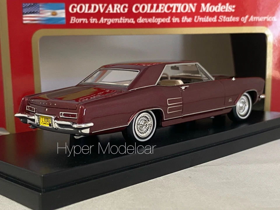 Goldvarg 1/43 Buick Riviera 1963 Burgundy ART.GC046B - Imagen 3 de 3