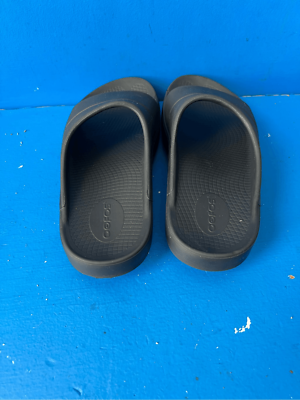 OOFOS OOAAH Unisex Black Slide Sandals (M6-W8) | eBay