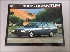 1985 Vw Volkswagen Quantum 12-page Vintage Car Sales Brochure Catalog - Diesel