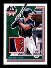 CALE STRICKLIN 2022 USA STARS & STRIPES PLATINUM LOGO PATCH #09/10 BF2933