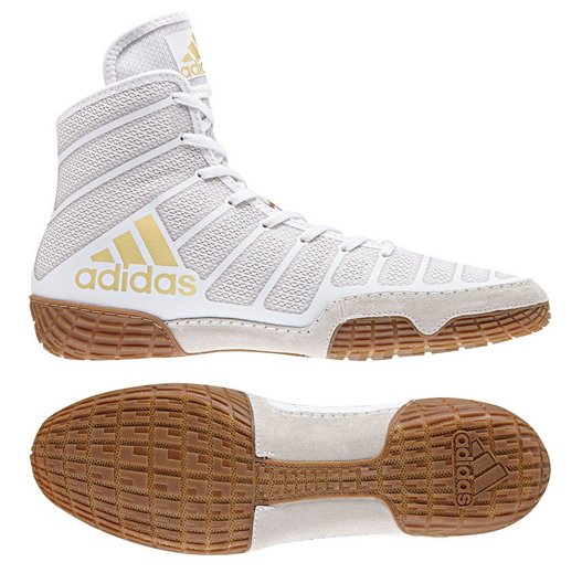 Adidas Jake Varner Wrestling Shoes - White/Vegas Gold/Gum | eBay