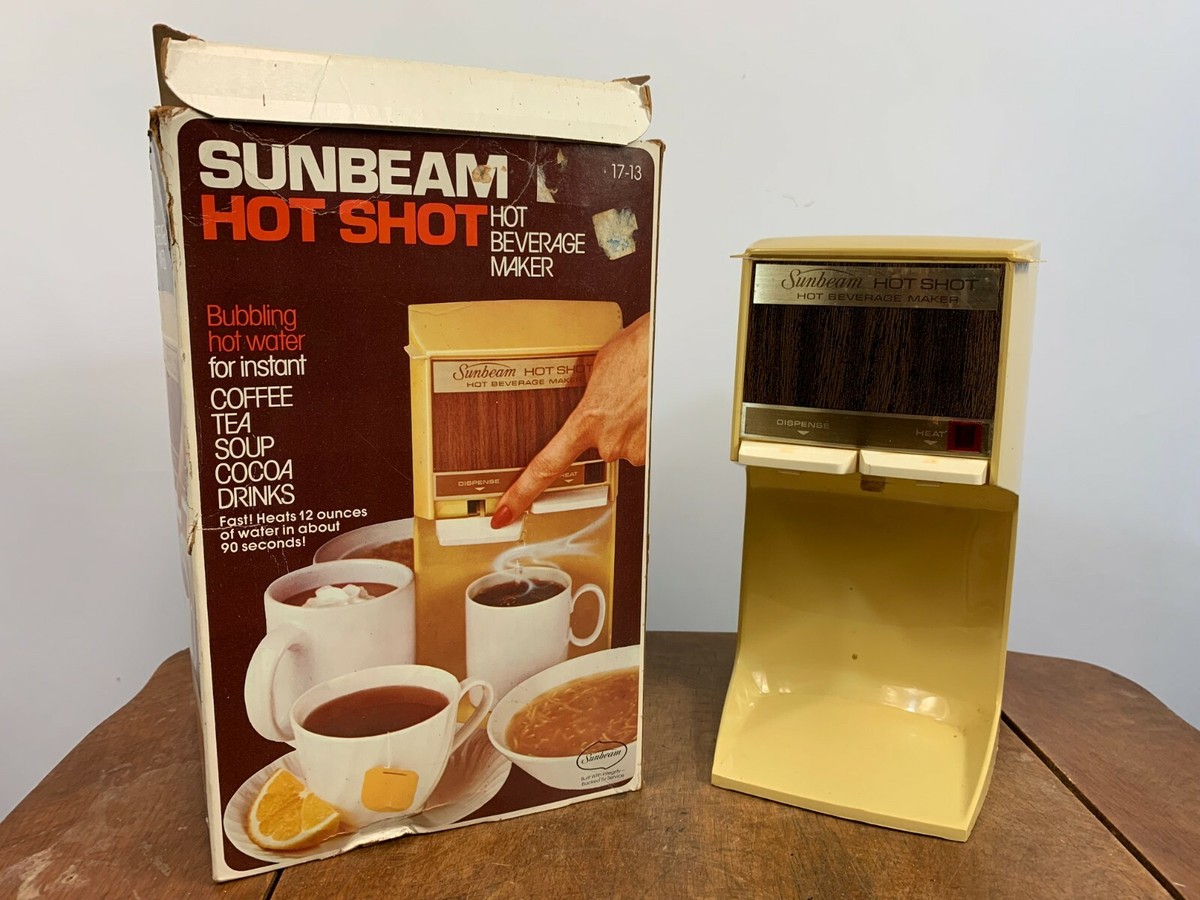 Vintage 70s 80s Sunbeam Hot Shot Mid Century Coffee Maker Keurig Single Cup