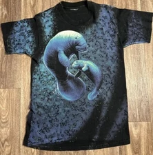 Vintage 90s Manatee Nature Endangered Animal Ocean Earth T-Shirt Large