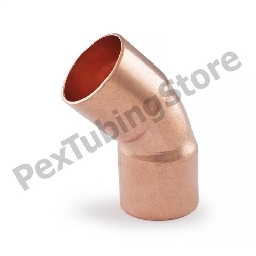 3/4" C x 3/4" C 45-Degree Copper Elbow