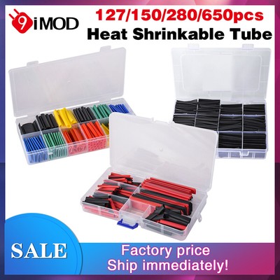 Schrumpfschlauch Schrumpfverpackungsset 650-teilig Sleeving Wrap Kabel Draht Kit