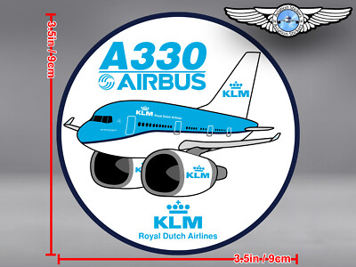 KLM ROYAL DUTCH AIRLINES PUDGY AIRBUS A330 A 330 IN NEW LIVERY DECAL ...