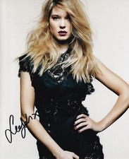 LEA SEYDOUX signed Autogramm 20x25cm JAMES BOND in Person autograph COA