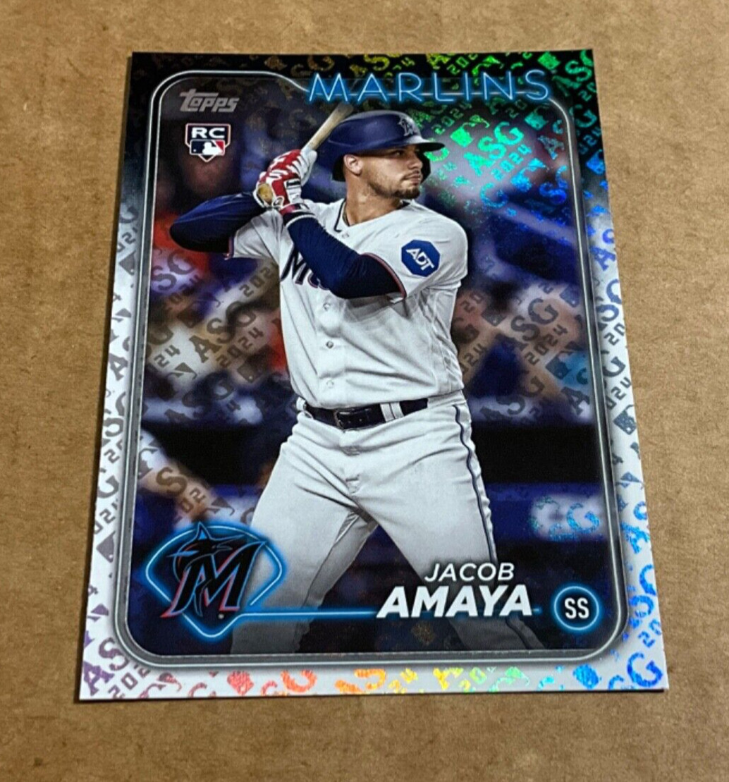 2024 Topps ASG All Star Game Foil # 144 Jacob Amaya Rookie Miami Marlins