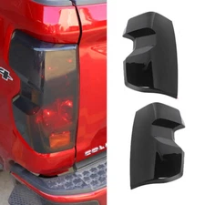 For Chevy Colorado 2023 2024 Smoked Black Tail Light Cover Trim Accessories 2PCS