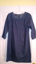 Ladies Talbots Chambray Dress 6P