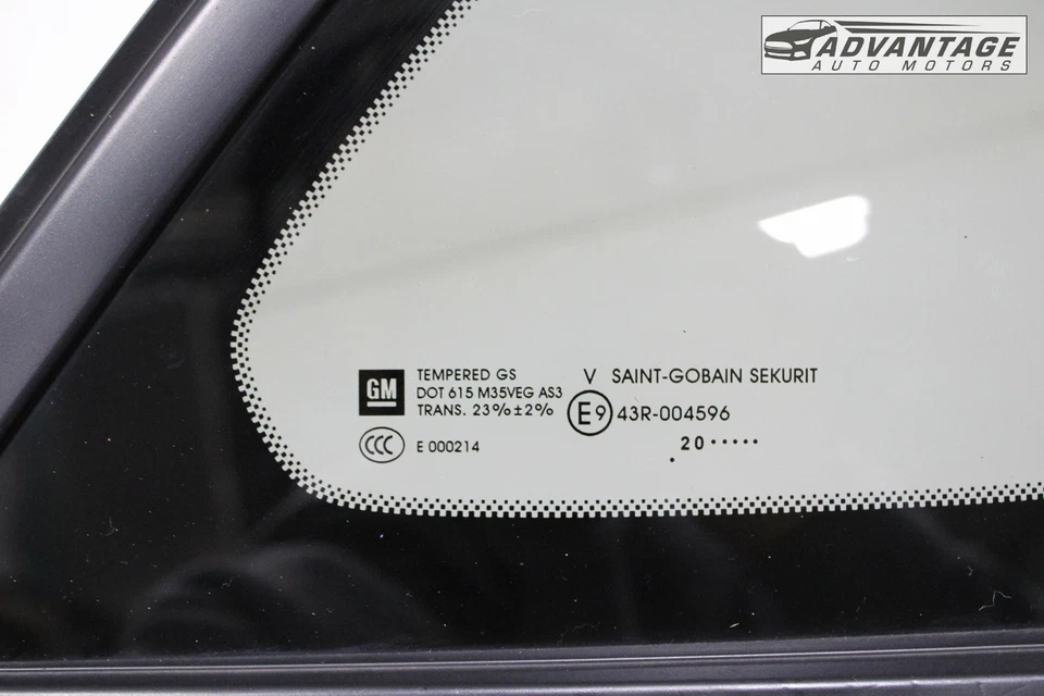 Chevrolet Blazer 2019-2025 cuarto trasero derecho ventana cristal OEM Foto 4 de 4