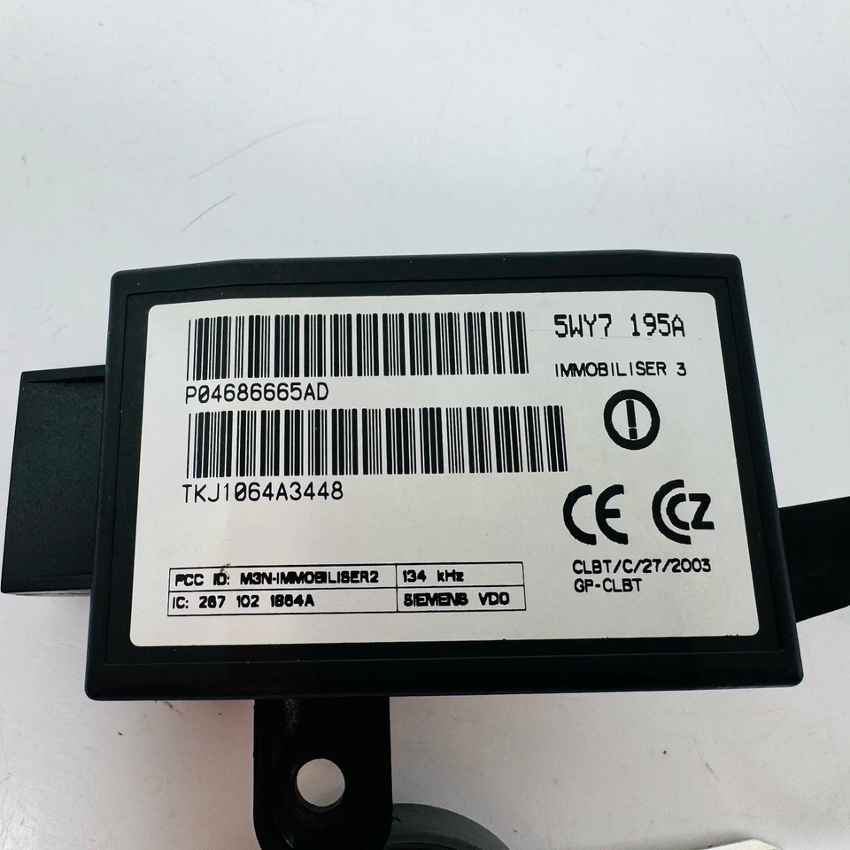 1999-2004 Jeep Grand Cherokee 01-03 Caravan Immobilizer 04686665AD Plug & Play - Image 3 of 4