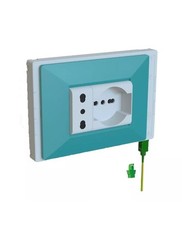 Presa Fibra Ottica Universale a cornice, FTTH, FTTC,RJ11, kit completo