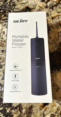 SEJOY Mint 3 Cordless Rechargeable Waterproof USB Charging Water Flosser Blue