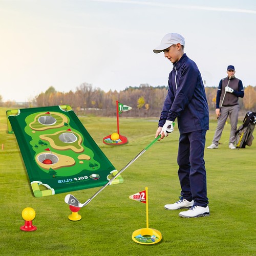 Juego de palos de golf para niños pequeños, longitud ajustable palos de golf para niños 3-5 con putti... - Imagen 5 de 7
