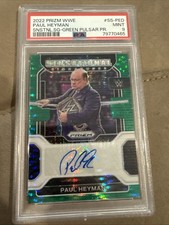 2022 Prizm WWE Paul Heyman Green Pulsar /10 PSA 9