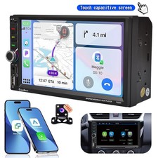 7" Double 2 Din Car Stereo with Apple CarPlay  Android Auto Bluetooth FM Radio
