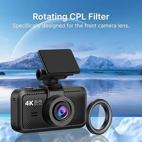  Dash Cam CPL Filter, 34MM Anti-Glare Circular Polarizer Lens for  S1 Series  - Image 4 of 4