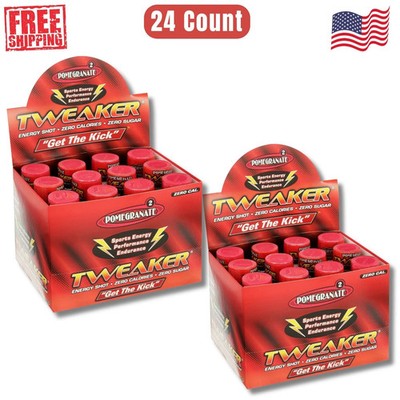 (2 PACK) Tweaker Energy Shot, Pomegranate, 2 fl oz, 12Count EACH - FREE SHIPPING