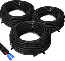 1/4", 1/2", 3/8" X 25 Ft Split Wire Loom Tubing Wire Loom Assortment Split Cable