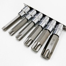 TORX BIT Star Sockets Extra Large Long Star Keys T55 T60 T70 T80 T90 T100 1/2"dr