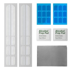 Privacy Screen Adhesive Strips and Slide Replacements Kits, black screen