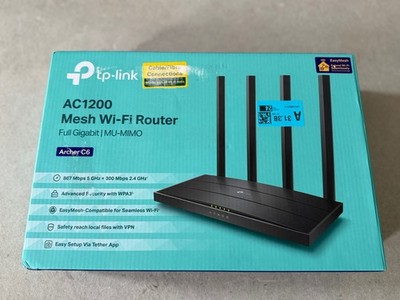 TP-LINK Archer C6 AC1200 MU-MIMO WLAN Router - Guter Zustand