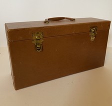 Vintage 45 RPM Record Carrying Case Double Storage