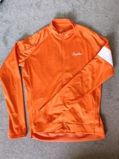 Rapha Cycling Jersey Orange Long Sleeve Size Medium Men