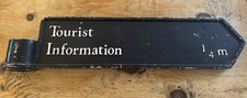 Original 1940s Tourist Information Sign