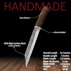 Handmade Viking Seax Knife with Leather Sheath – Medieval Celtic Gifting Knife — photo 2