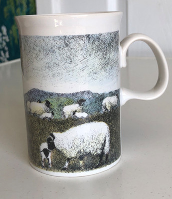 Dunoon ~ Cheviot Schaf Tasse von Jack Dadd Farm Motiv
