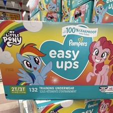 Pampers Easy Ups Training Pants My Little Pony 2T/3T Multicolor 132 ct