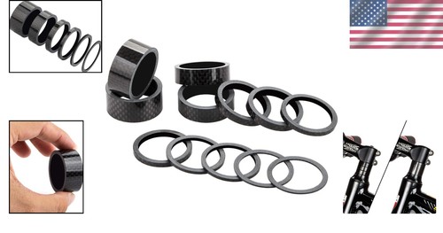 High-Performance Carbon Fiber Bike Headset Spacers - 12 Pieces for Custom Fit - Picture 2 of 11
