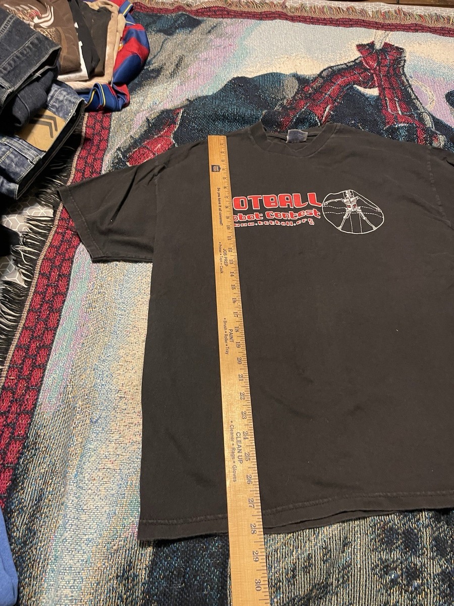 Vintage 2001 Lego Mindstorms National Botball Tournament Shirt Men XL NASA Black View 4
