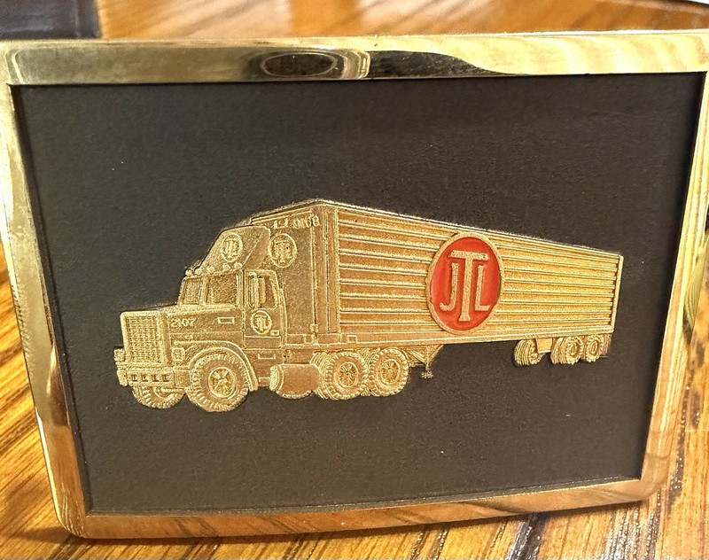 Jones Truck Lines Belt Buckle  Trucking Transportation