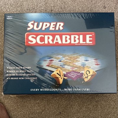 Seltene Tinderbox Spiele Super Scrabble Brettspiel mit Holzplättchen - Neu in OVP (versiegelt) 