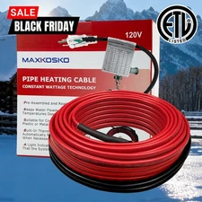 22 Ft Pipe Freeze Protection Cable –No Complex Installation Required