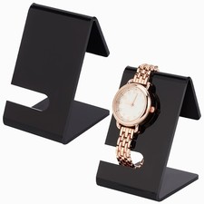 2pcs Acrylic Watches Holder Stand Tabletop Wristwatch Display Stand