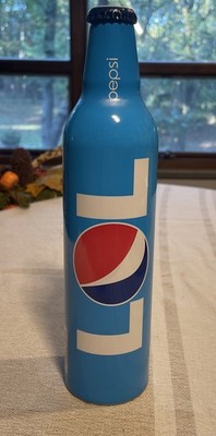 Pepsi 16oz Blue Aluminum Bottle – LOL Design – Unopened