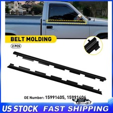 2pcs Door Window Molding Trim Seal Belt For 1988-00 Gmc Chevrolet C2500 C3500 2pcs Door Window Molding Trim Seal Belt For 1988-00 Gmc Chevrolet C2500 C3500
