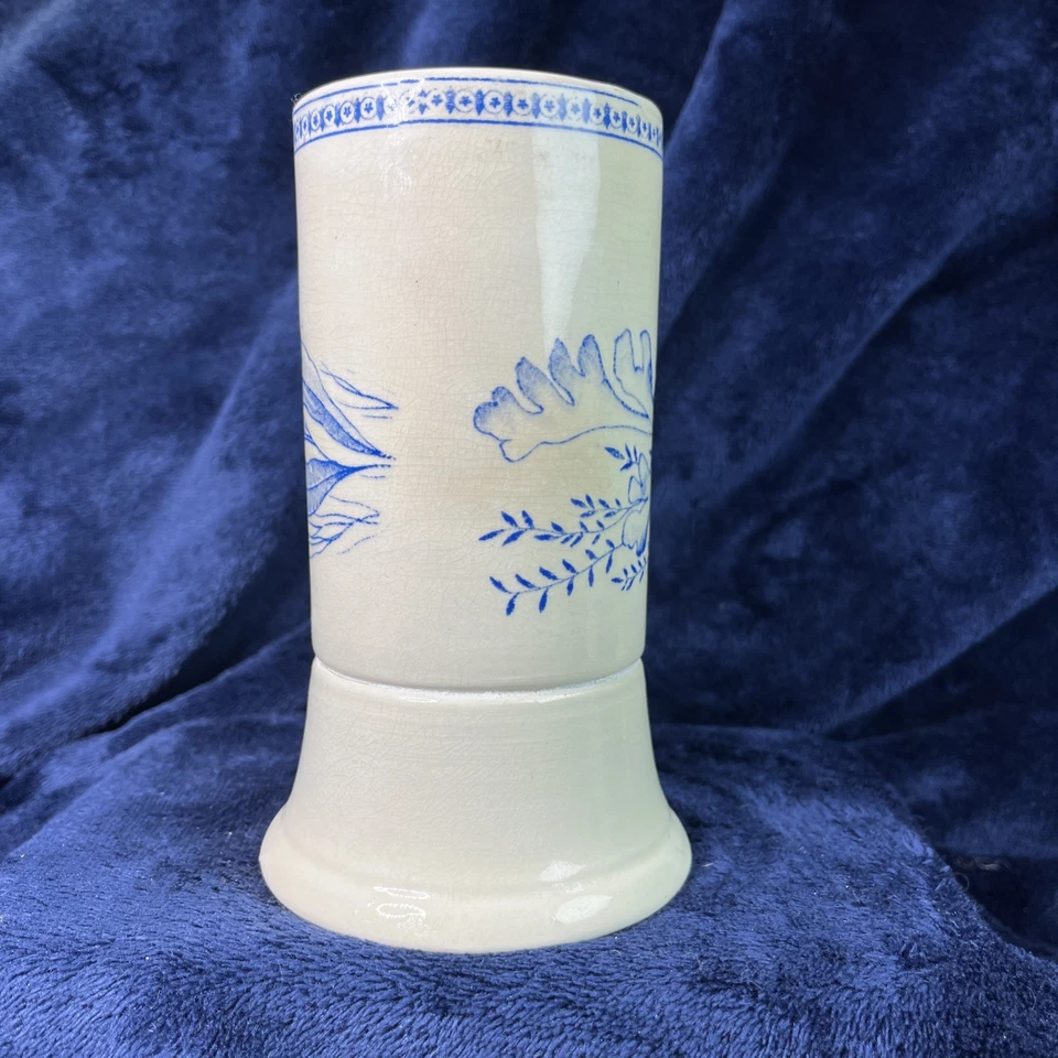 Antiguo soporte para cepillo de dientes azul Ironstone Foto 4 de 4