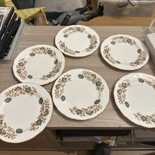 Vintage Gainsborough Bone China Set of 6 Side Plates