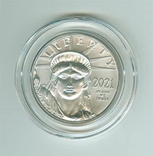U.S. 2021 $100 AMERICAN EAGLE STATUE OF LIBERTY  1 OZ .9995 PLATINUM GEM BU